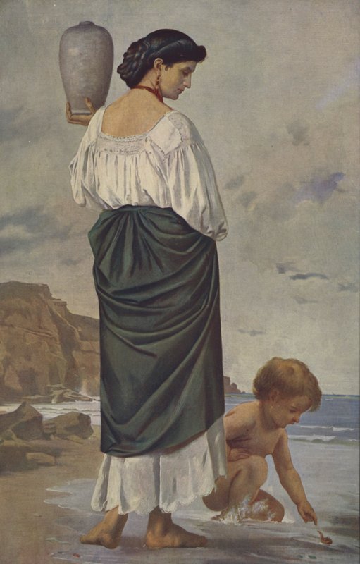 Vattenbärare (oljemålning) av Anselm Feuerbach