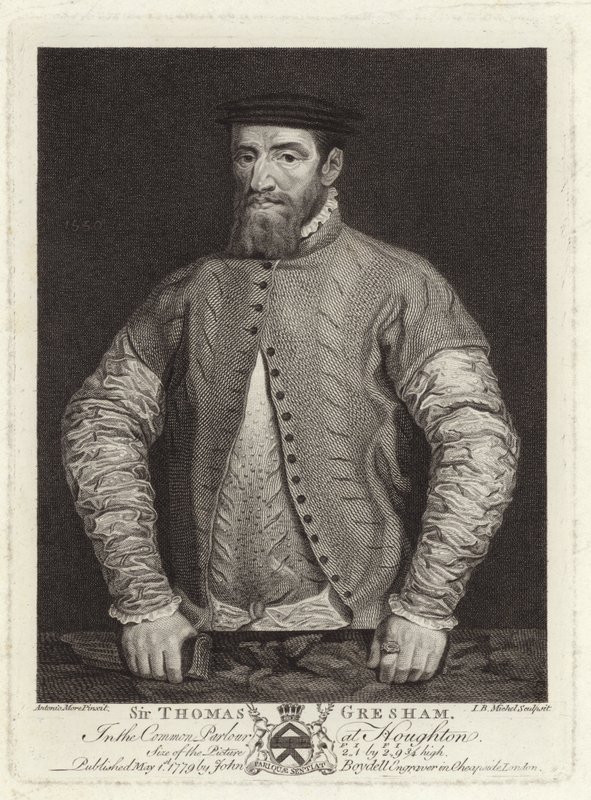 Porträtt av Sir Thomas Gresham av Anthonis van Dashorst Mor