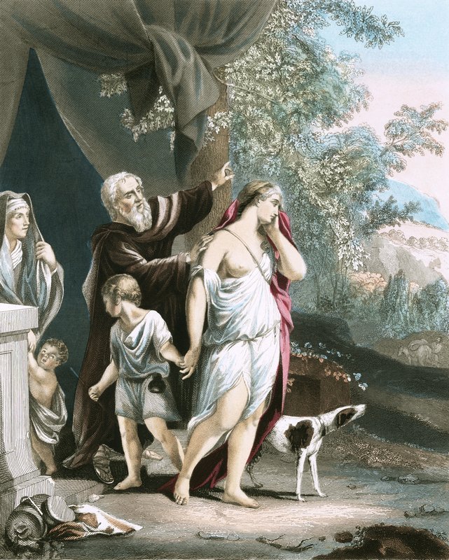 Hagar and her son departeth av Anthony van Dyck