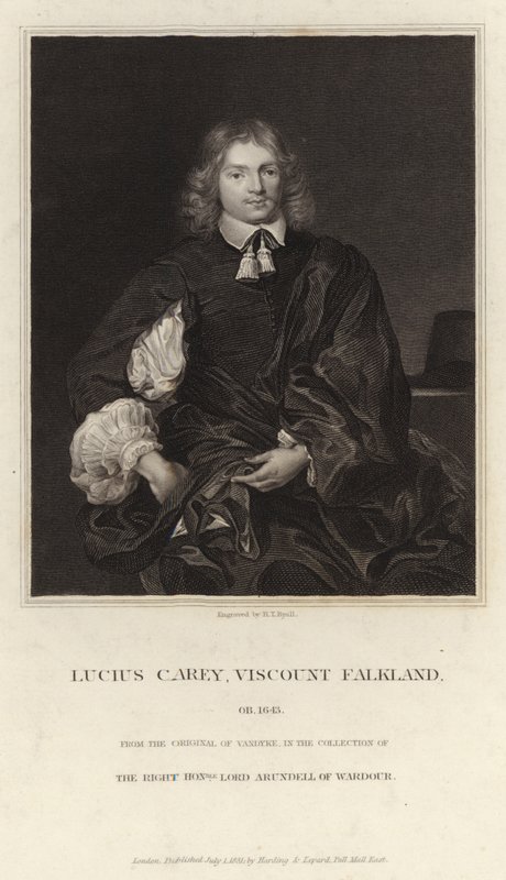 Lucius Carey, Viscount Falkland, f. 1643 av Anthony van Dyck