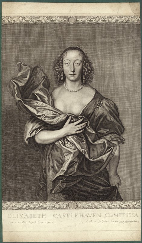 Porträtt av Elizabeth, grevinnan av Castlehaven av Anthony van Dyck