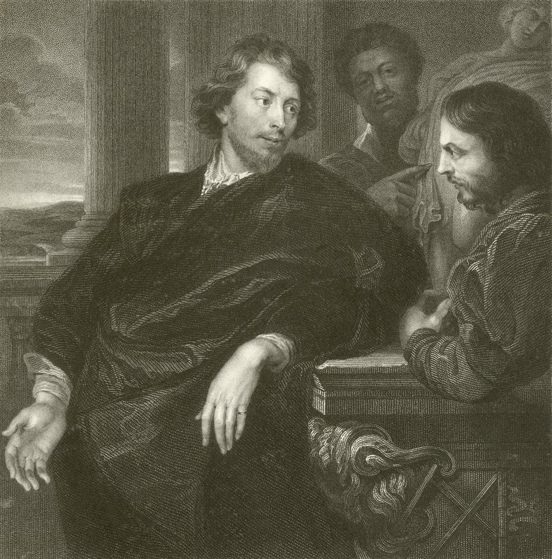 Porträtt av Rubens av Anthony van Dyck