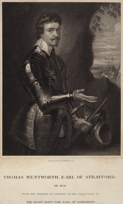 Porträtt av Thomas Wentworth, Earl of Strafford av Anthony van Dyck