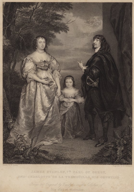 Porträtt av Earl of Derby och grevinnan av Derby av Anthony van Dyck