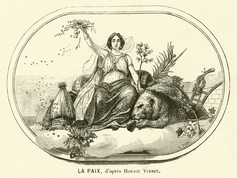 Peace (gravyr) av Antoine Charles Horace Vernet