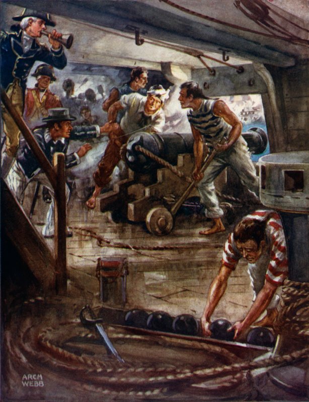 Slaget om Köpenhamn av Archibald Bertram (after) Webb