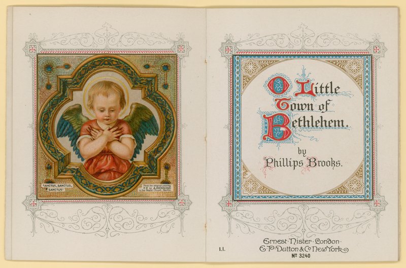 Illustration för O Little Town of Bethlehem (chromolitho) av Archibald Henning