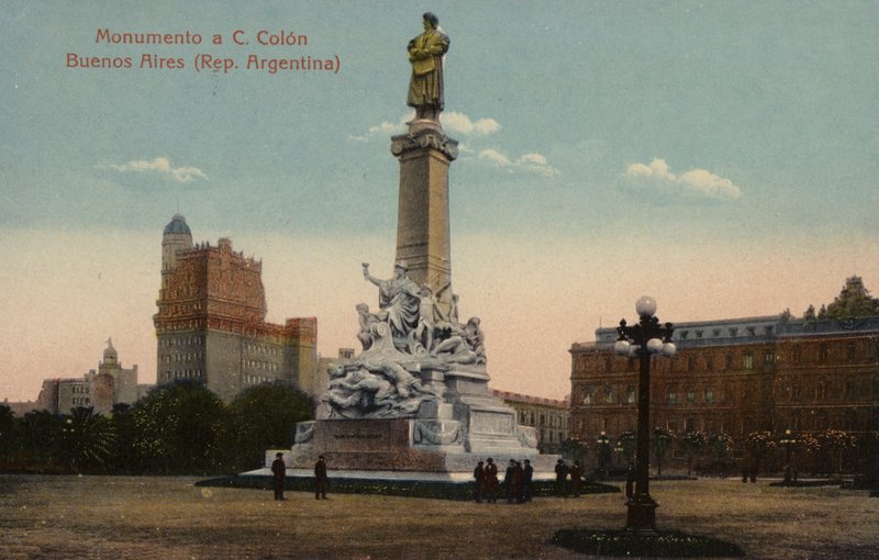 Monument till Christopher Columbus i Buenos Aires, Argentina av Argentinian Photographer