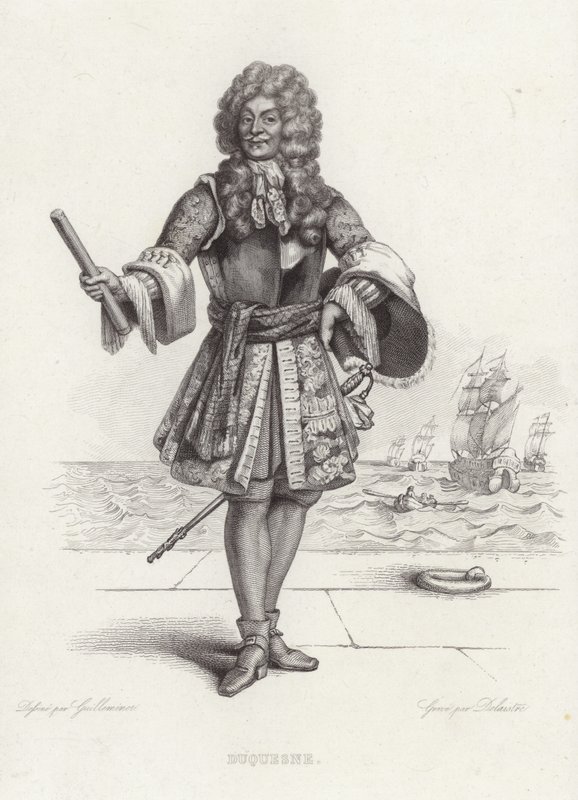 Porträtt av Abraham Duquesne av Armand Guilleminot
