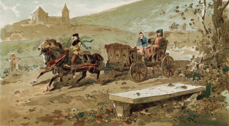 Fallfärdig vagn, spanska Nederländerna, 1500-talet av Armand Jean Heins