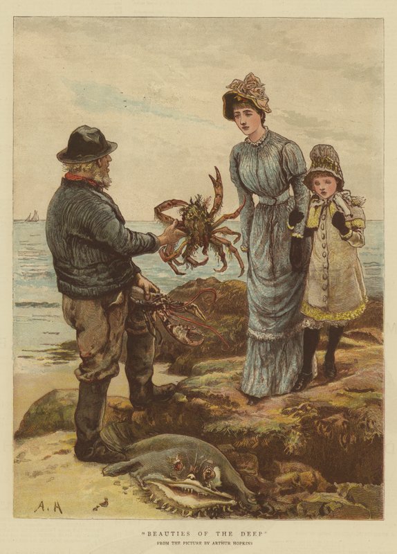 Djupets skönheter (kromolitho) av Arthur Hopkins