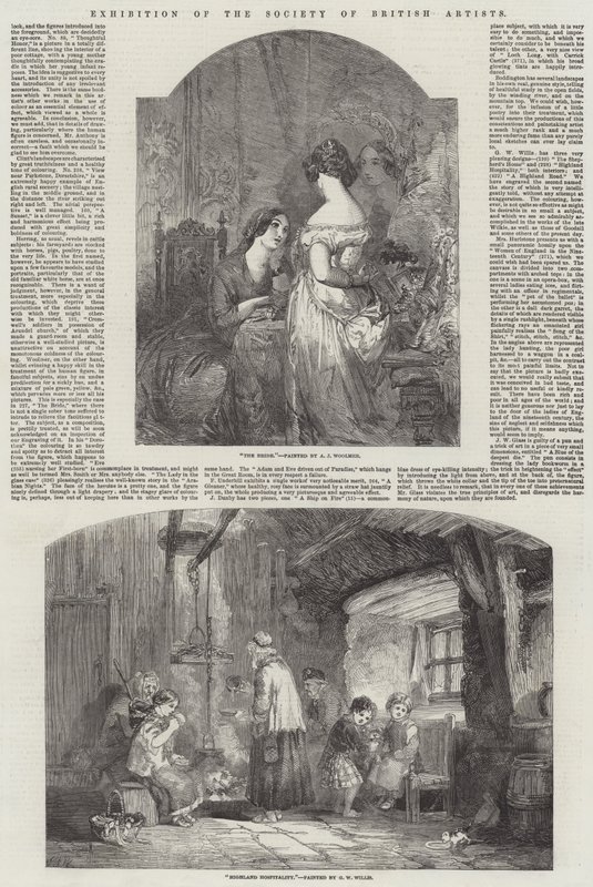 Utställning av Society of British Artists av Arthur Joseph Woolmer