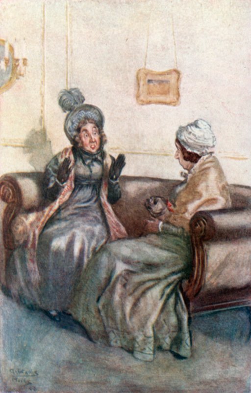 Illustration till Northanger Abbey av Jane Austen av Arthur Wallis Mills