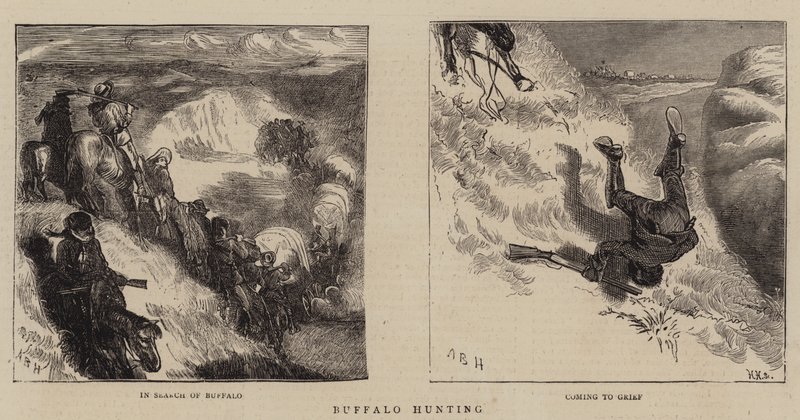 Buffeljakt av Arthur Boyd Houghton