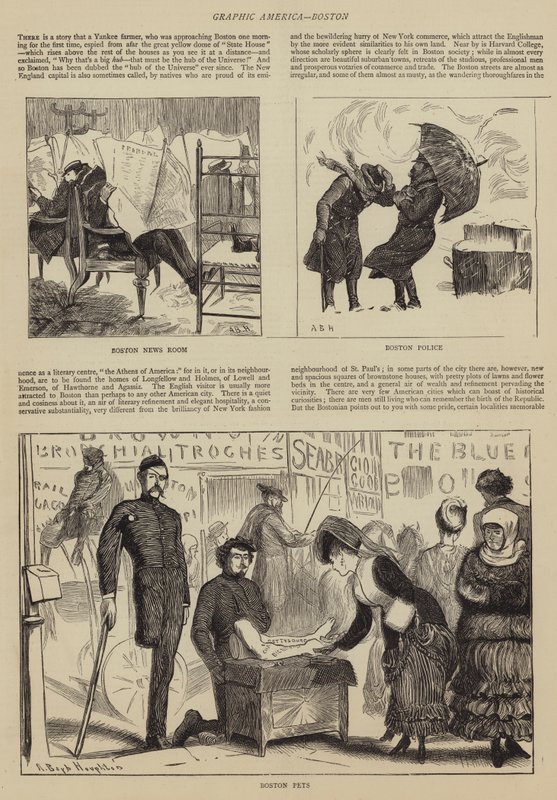 Graphic America, Boston av Arthur Boyd Houghton