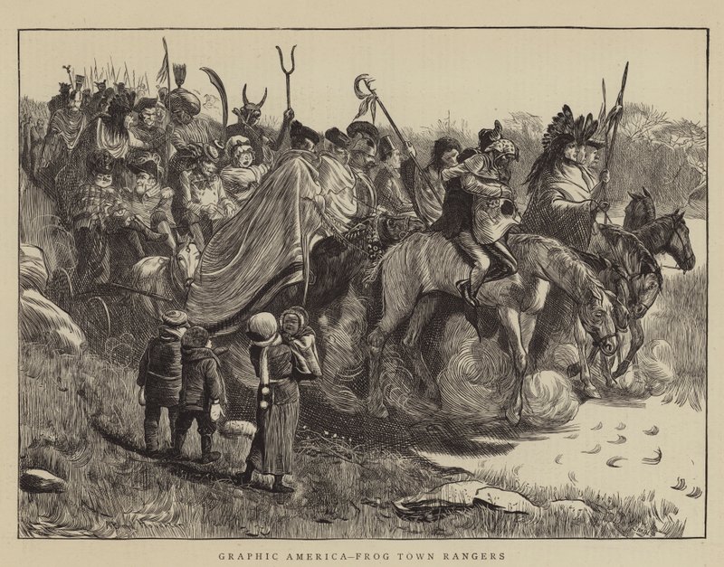 Grafiskt Amerika, Frog Town Rangers av Arthur Boyd Houghton