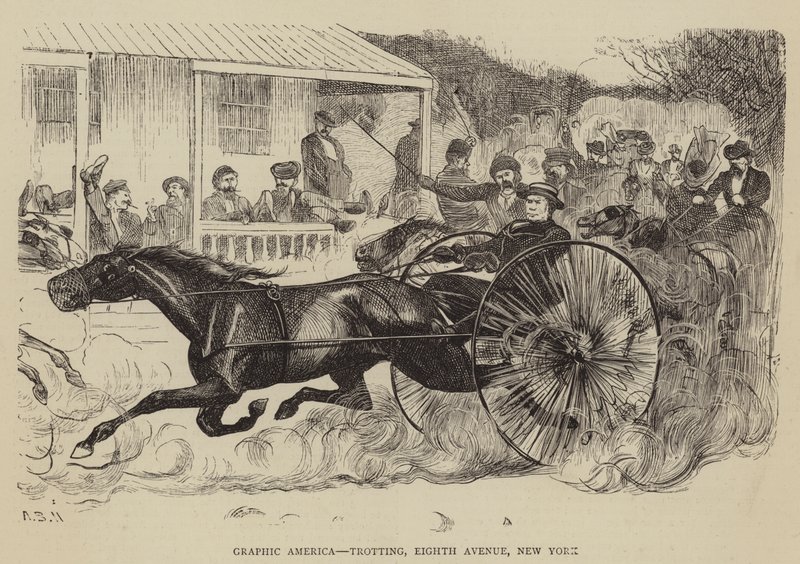 Graphic America, Trav, Eightth Avenue, New York av Arthur Boyd Houghton