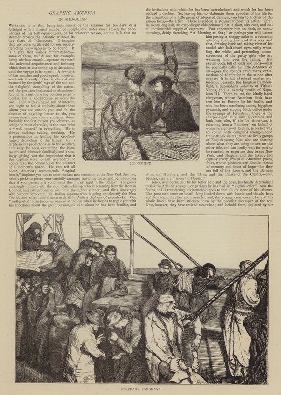 Grafisk Amerika, i mitten av oceanen av Arthur Boyd Houghton