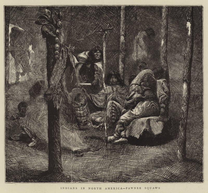 Indianer i Nordamerika, Pawnee Squaws av Arthur Boyd Houghton