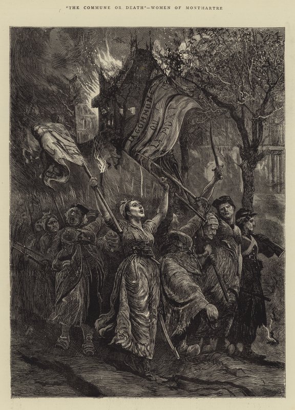 Kommunen eller döden, kvinnor i Montmartre av Arthur Boyd Houghton