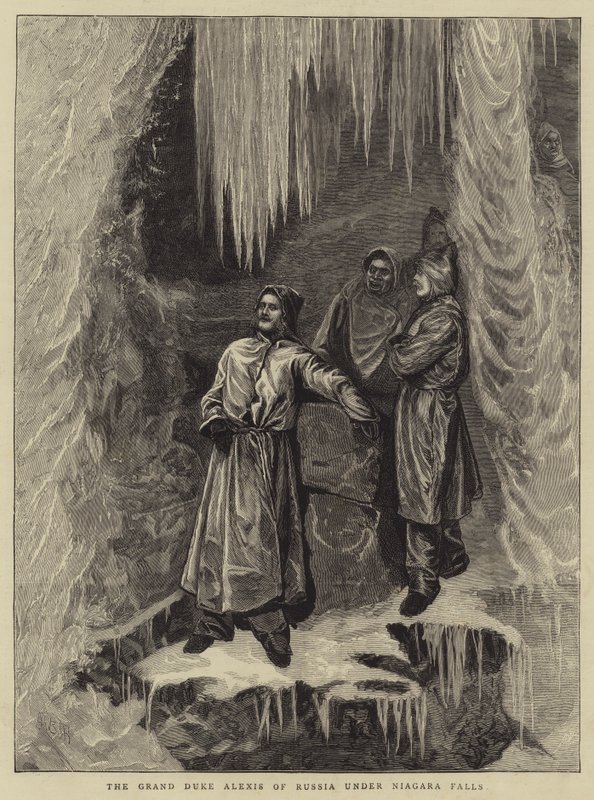 Storhertig Alexis av Ryssland under Niagarafallen av Arthur Boyd Houghton