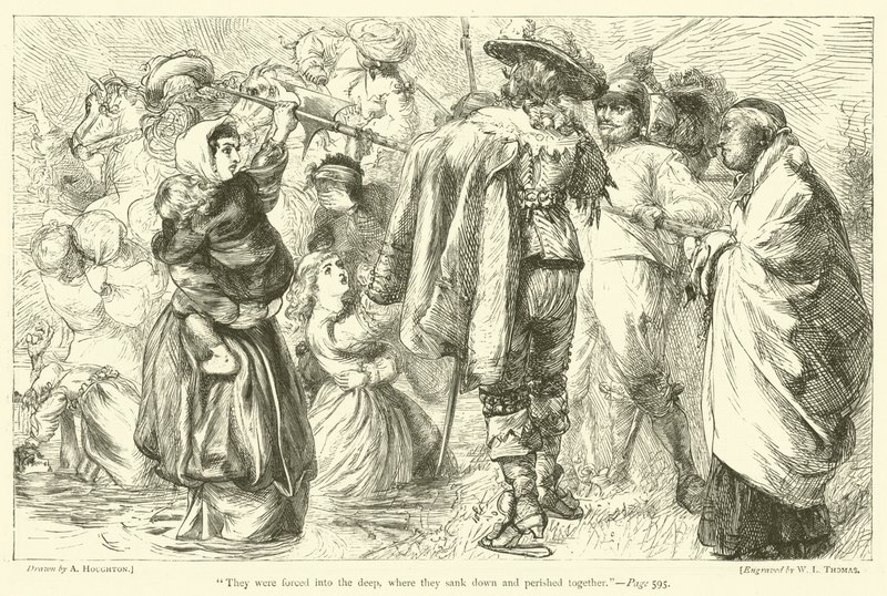 De tvingades ner i djupet, där de sjönk ner och omkom tillsammans av Arthur Boyd Houghton