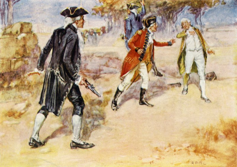 Duell mellan Warren Hastings och Philip Francis av Arthur David McCormick