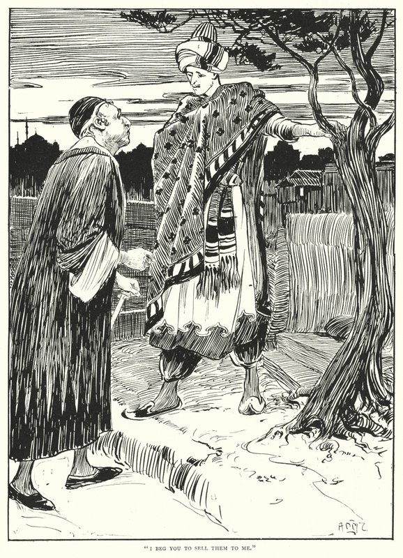 "Jag ber dig att sälja dem till mig" (gravyr) av Arthur David McCormick