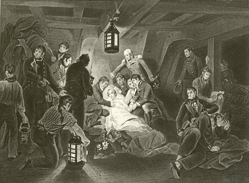 Lord Nelsons död av Arthur Devis