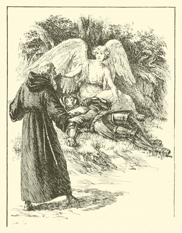 Sir Guyon, ridderlighetens mästare (gravyr) av Arthur George Walker