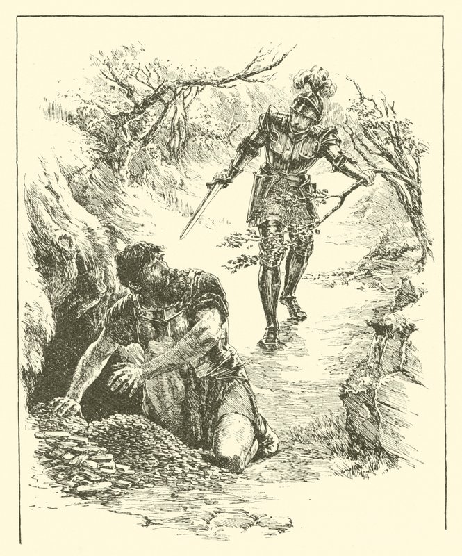 Sir Guyon, Plutos rike (gravyr) av Arthur George Walker