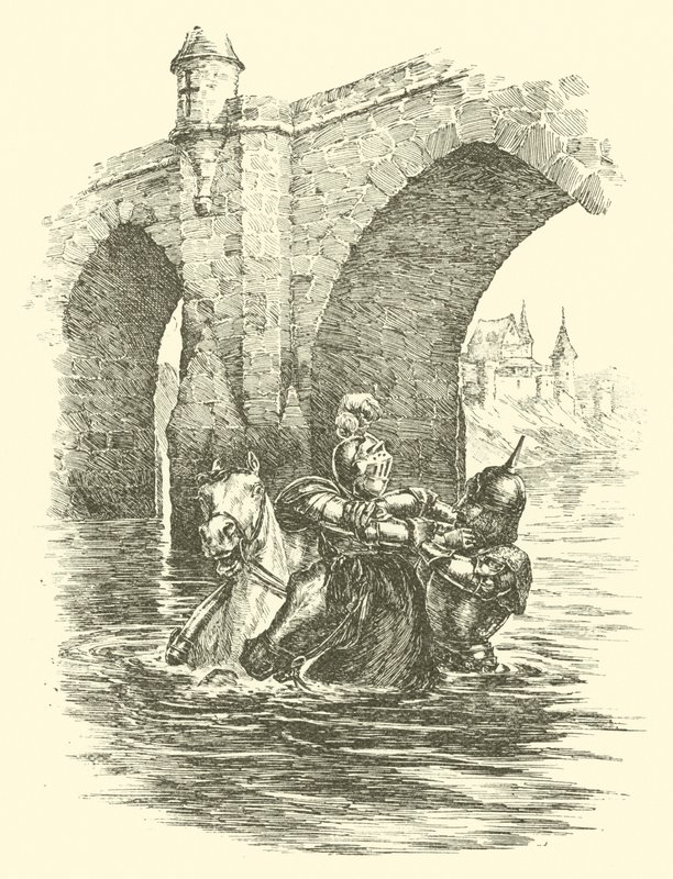 Sir Artegalls äventyr, Saracensbron (gravyr) av Arthur George Walker