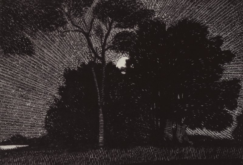 I någon melodiös handling av bokgrönt (litho) av Arthur George Watts