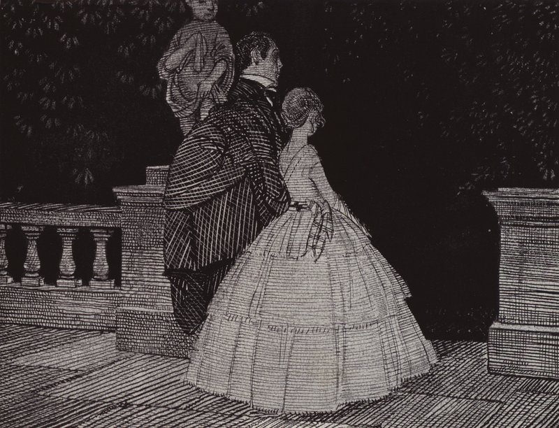 Din sång är över allt för tidigt (litho) av Arthur George Watts