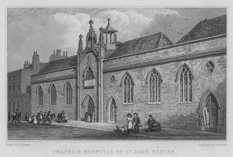 Chapel and Hospital of St John, Exeter (gravyr) av Arthur Glennie
