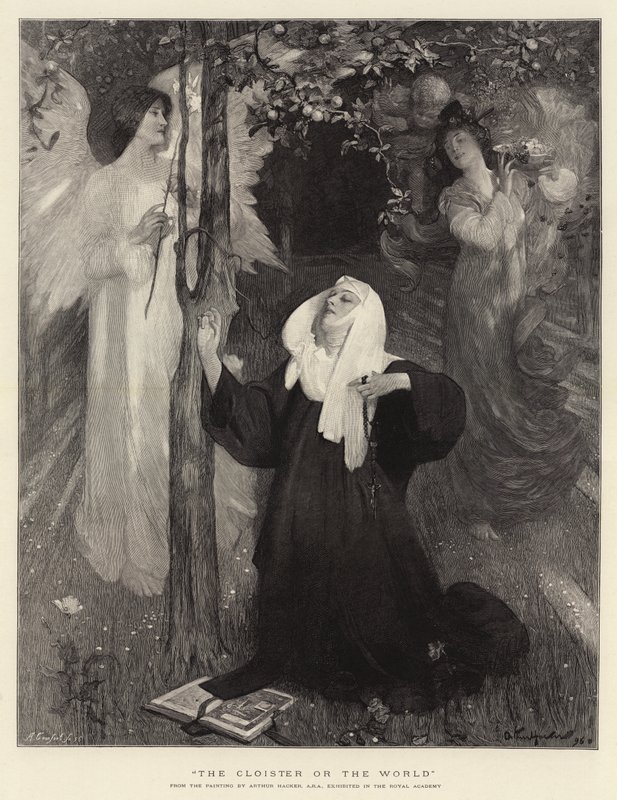 Klostret eller världen av Arthur Hacker