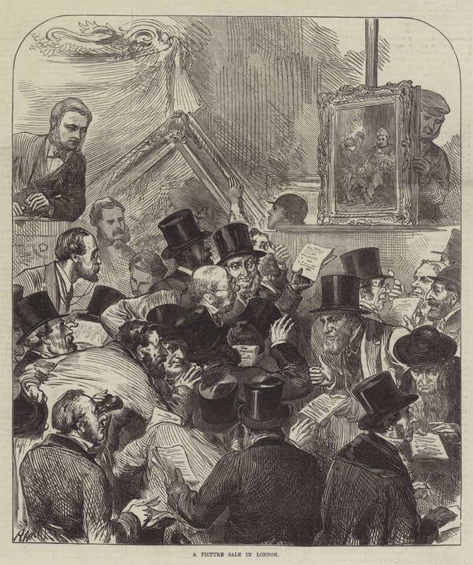En bildförsäljning i London av Arthur Hopkins