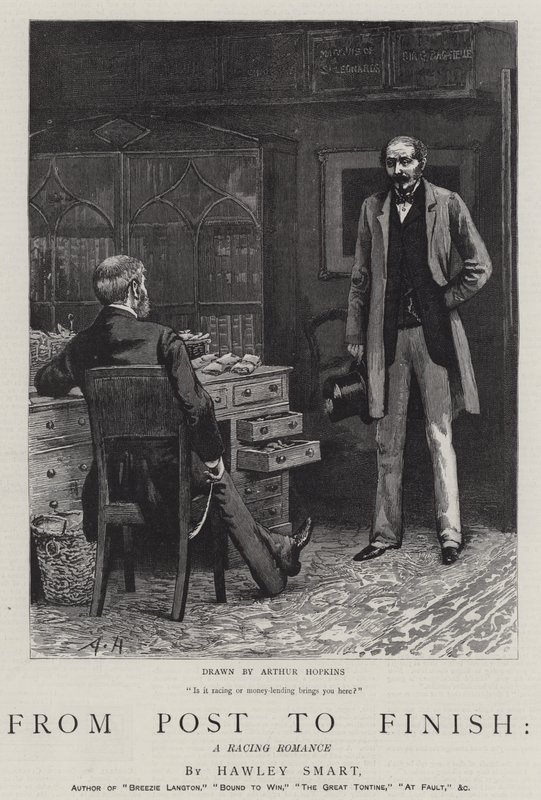 Från post till mål, en tävlingsromantik av Arthur Hopkins