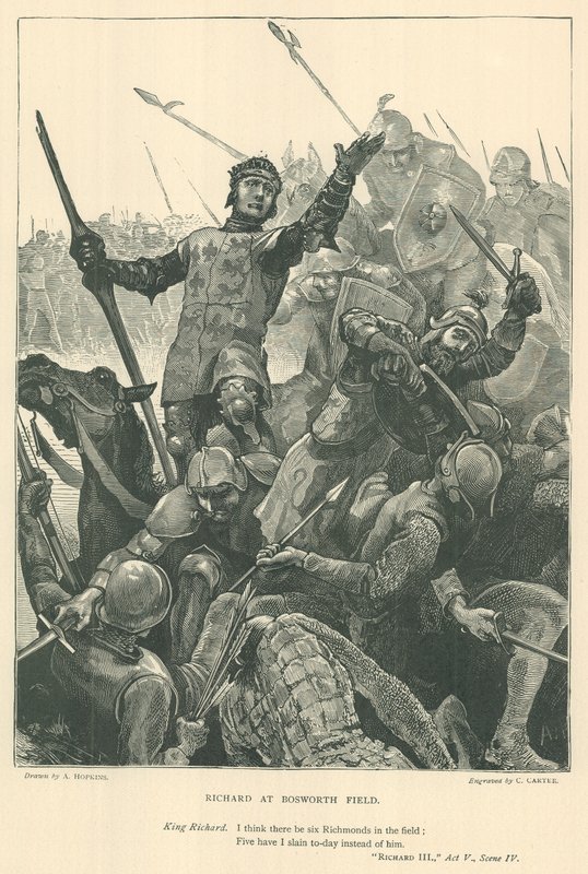 Illustration för kung Richard III av Arthur Hopkins