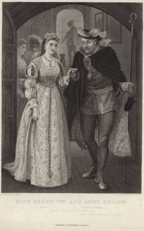 Kung Henrik VIII och Anne Bullen av Arthur Hopkins