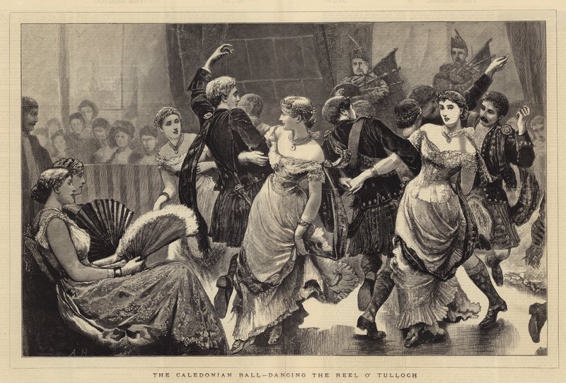 The Caledonian Ball, dansar Tullochs rulle av Arthur Hopkins