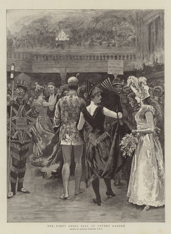 Fancy Dress Ball på Covent Garden av Arthur Hopkins