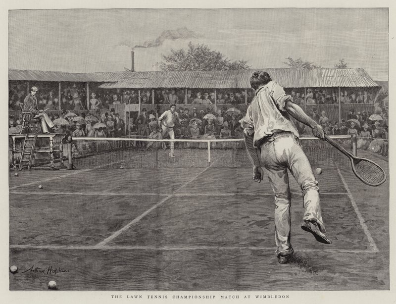Lawn Tennis Championship Match i Wimbledon av Arthur Hopkins