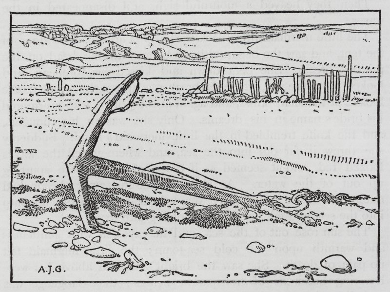 HC Andersen: Den lilla sjöjungfrun (litho) av Arthur Joseph Gaskin
