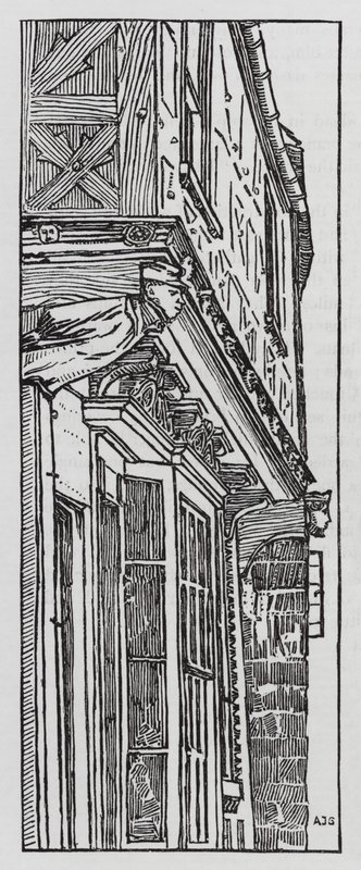HC Andersen: Det gamla huset (litho) av Arthur Joseph Gaskin