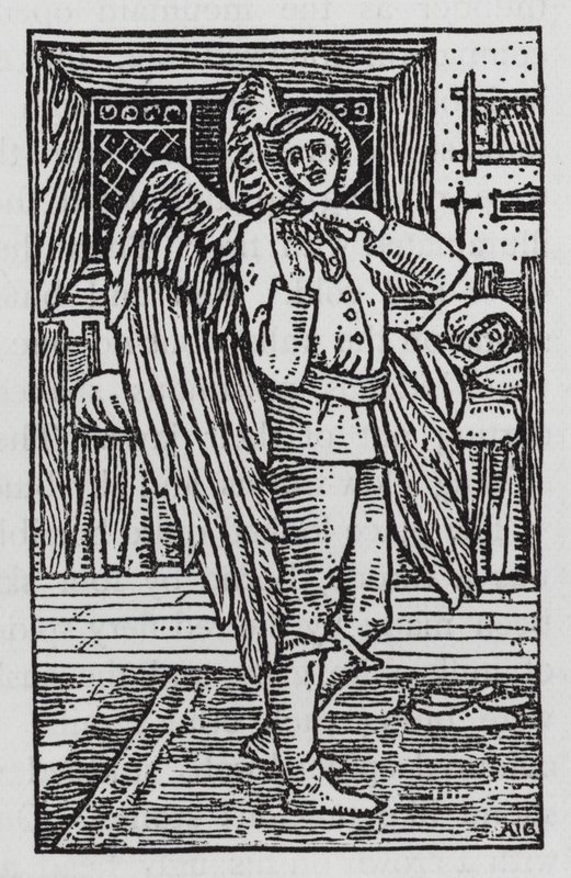 Hans Christian Andersen: The Traveling Companion (litho) av Arthur Joseph Gaskin