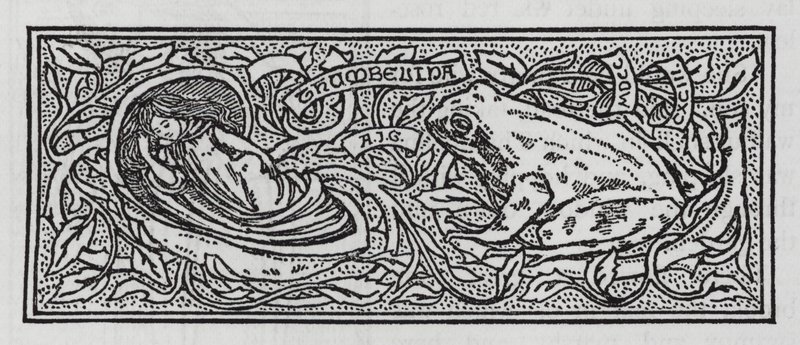 HC Andersen: Tummen (litho) av Arthur Joseph Gaskin