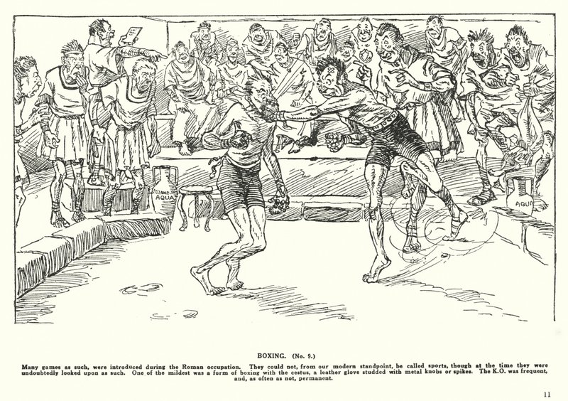 Boxning (litografi) av Arthur Moreland