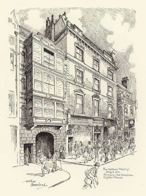 Holborn-fasaden på Gray