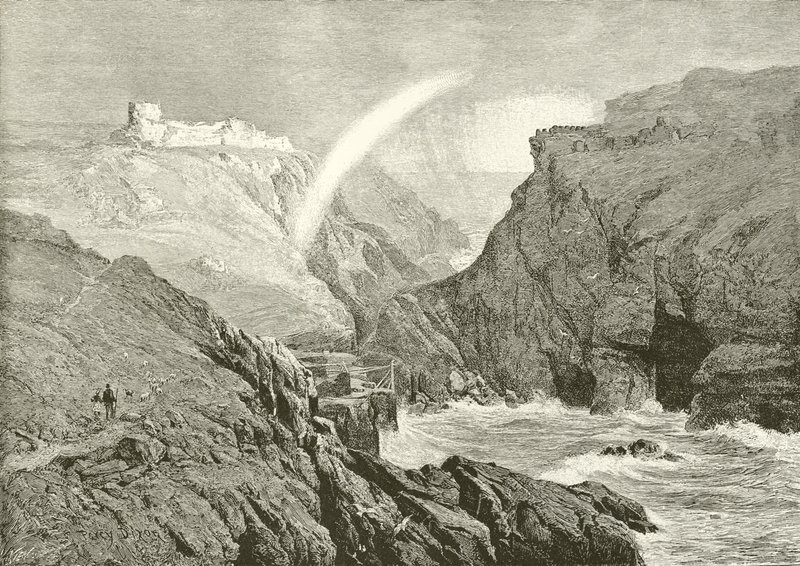 Ruinerna av kung Arthurs slott av Arthur Percy Dixon